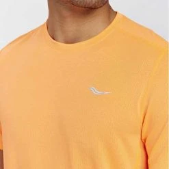 Saucony Apparel Men's Stopwatch Short Sleeve - Vizi Orange