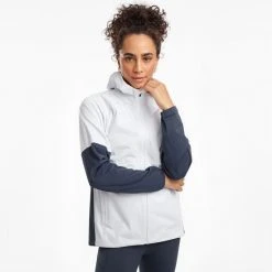 Saucony Women's Drizzle 2.0 Jacket - White Jackets & Vests