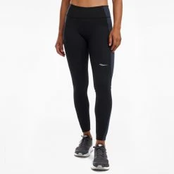 Saucony Women's Solstice 2.0 Tight - Black Bottoms