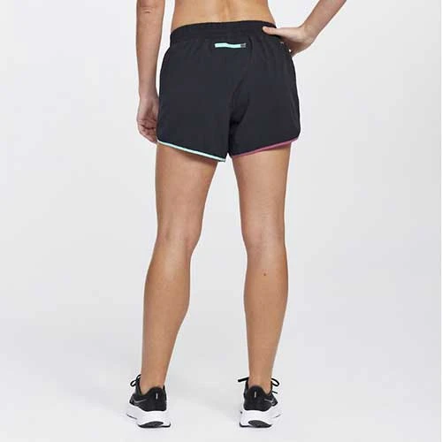 Saucony Bottoms Women's Dash 4" Short - Black 2 Saucony Bottoms Women's Dash 4" Short - Black