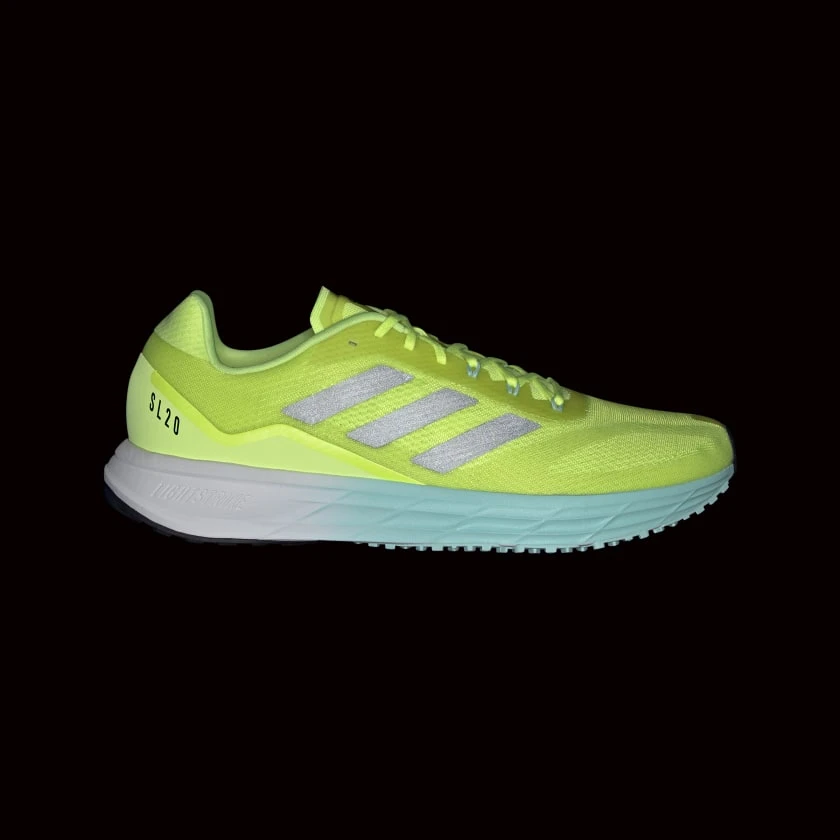 Adidas Shoes Men's SL20.2 Running Shoe - Scream Yellow/Core Black/Clear Aqua - Regular (D) 3 Adidas Shoes Men's SL20.2 Running Shoe - Scream Yellow/Core Black/Clear Aqua - Regular (D)