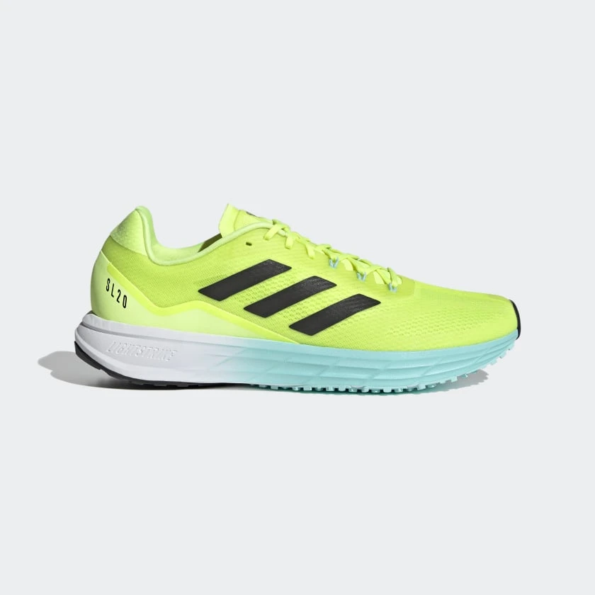 Adidas Shoes Men's SL20.2 Running Shoe - Scream Yellow/Core Black/Clear Aqua - Regular (D) 1 Adidas Shoes Men's SL20.2 Running Shoe - Scream Yellow/Core Black/Clear Aqua - Regular (D)