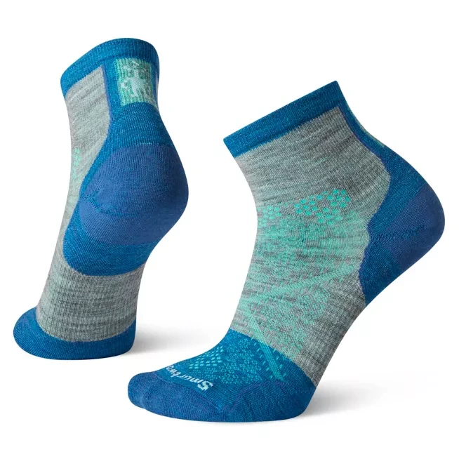 Smartwool Women's Performance Cycle Zero Cushion Ankle Socks - Light Gray 1 Smartwool Women's Performance Cycle Zero Cushion Ankle Socks - Light Gray