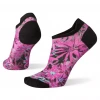 Smartwool Women's Cycle Zero Cushion Dazed Daisy Print Low Ankle Socks - Meadow Mauve