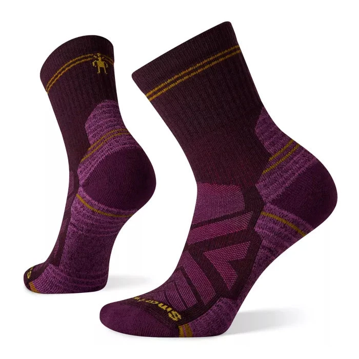 Smartwool Women's Performance Hike Light Cushion Mid Crew Socks - Bordeaux 1 Smartwool Women's Performance Hike Light Cushion Mid Crew Socks - Bordeaux