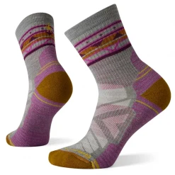 Smartwool Women's Hike Light Cushion Zig Zag Valley Mid Crew - Lunar Gray Heather Socks