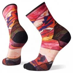 Smartwool Men's Athlete Edition Run Print Crew Socks - Tandoori Orange