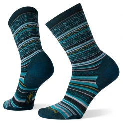 Smartwool Women's Everyday Zig Zag Valley Crew Socks - Twilight Blue
