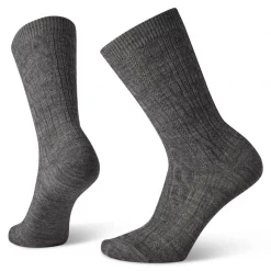 Smartwool Women's Everyday Cable Crew Socks - Medium Gray