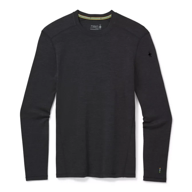 Smartwool Men's Merino 250 Baselayer Crew Top - Charcoal Heather 1 Smartwool Men's Merino 250 Baselayer Crew Top - Charcoal Heather