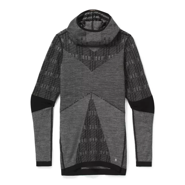 Smartwool Women's Intraknit Merino 250 Thermal Pattern Hoodie - Black Plaid 1 Smartwool Women's Intraknit Merino 250 Thermal Pattern Hoodie - Black Plaid
