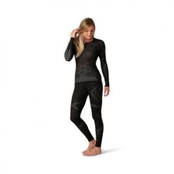 Smartwool Tops Women's Intraknit Merino 200 Crew - Black-White