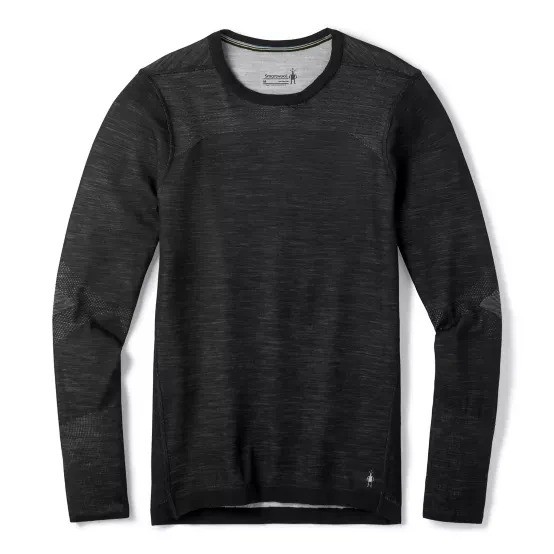 Smartwool Men's Intraknit Merino 200 Crew Top - Black-White 1 Smartwool Men's Intraknit Merino 200 Crew Top - Black-White
