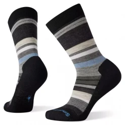 Smartwool Socks Women's Everyday Saturnsphere Crew - Black-Ash
