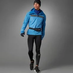 Adidas Men's Saturday Warm Running Leggings - Black Apparel