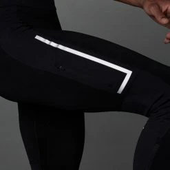 Adidas Men's Saturday Warm Running Leggings - Black Apparel