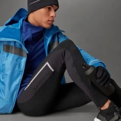 Adidas Men's Saturday Warm Running Leggings - Black Apparel