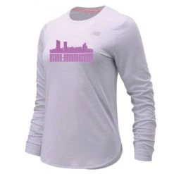 New Balance Tops Women's She Runs GR Skyline Accelerate Long Sleeve - Libra/Pink Ombre