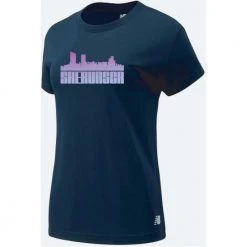 New Balance Women's She Runs GR Skyline Relentless Crew - Eclipse/Pink/Light Blue Gradient