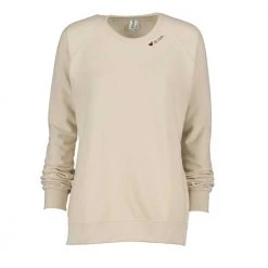 Gazelle Sports Women's Love To Run PFC Pullover Crew - Oyster Shell Tops