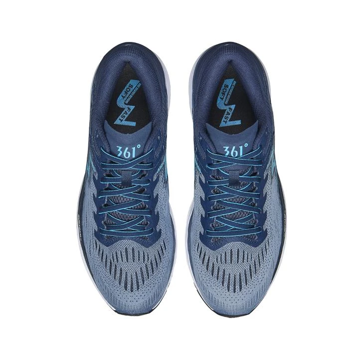 361 Men's Sensation 4 Running Shoes - Storm/Aqua - Regular (D) 5 361 Men's Sensation 4 Running Shoes - Storm/Aqua - Regular (D)