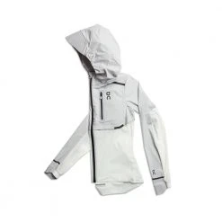 On Running Women's Weather Jacket - Grey/White Jackets & Vests