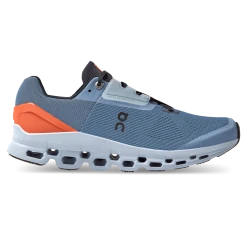 On Running Shoes Men's Cloudstratus Running Shoe - Lake/Flare - Regular (D)