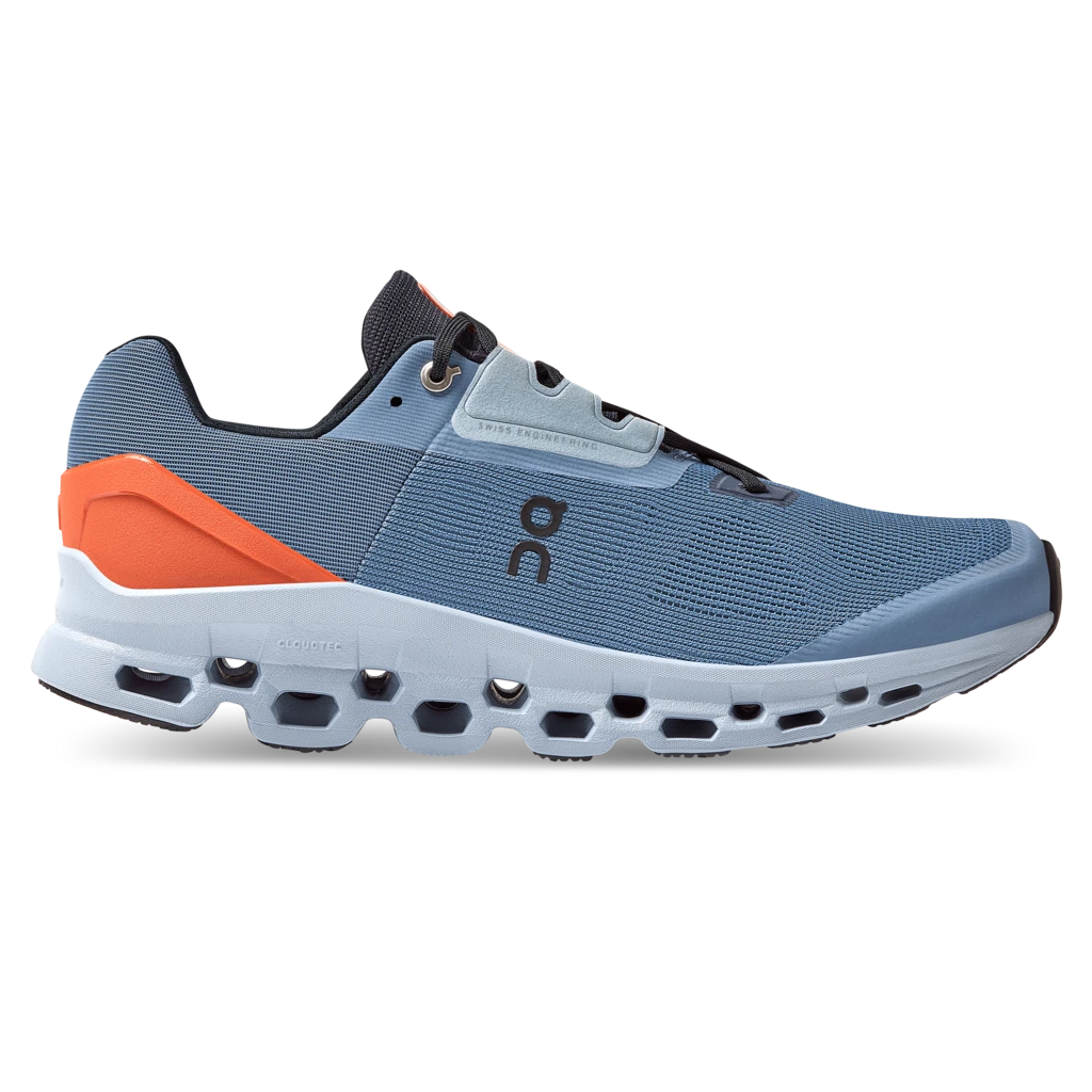 On Running Shoes Men's Cloudstratus Running Shoe - Lake/Flare - Regular (D) 1 On Running Shoes Men's Cloudstratus Running Shoe - Lake/Flare - Regular (D)