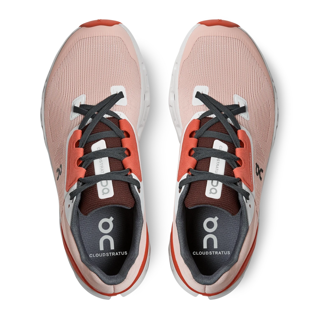 On Running Women's Cloudstratus Running Shoe - Rose/Red - Regular (B) 5 On Running Women's Cloudstratus Running Shoe - Rose/Red - Regular (B)