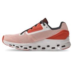 On Running Women's Cloudstratus Running Shoe - Rose/Red - Regular (B)