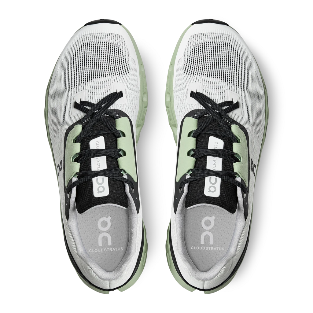 On Running Men's Cloudstratus Running Shoe - White/Black - Regular (D) Shoes 6 On Running Men's Cloudstratus Running Shoe - White/Black - Regular (D) Shoes