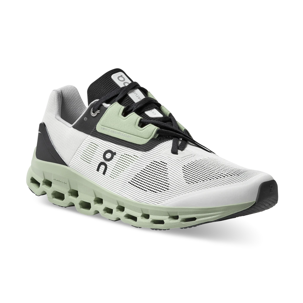 On Running Men's Cloudstratus Running Shoe - White/Black - Regular (D) Shoes 4 On Running Men's Cloudstratus Running Shoe - White/Black - Regular (D) Shoes