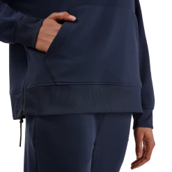 On Running Tops Women's Hoodie - Navy 13 On Running Tops Women's Hoodie - Navy