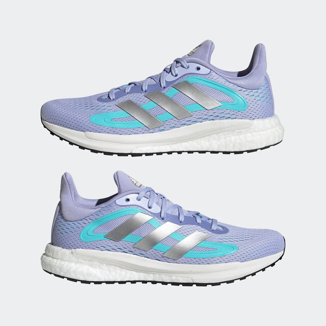 Adidas Women's SolarGlide 4 ST Running Shoes - Violet Tone/Silver Metallic/Orange Tint - Regular (B) 7 Adidas Women's SolarGlide 4 ST Running Shoes - Violet Tone/Silver Metallic/Orange Tint - Regular (B)