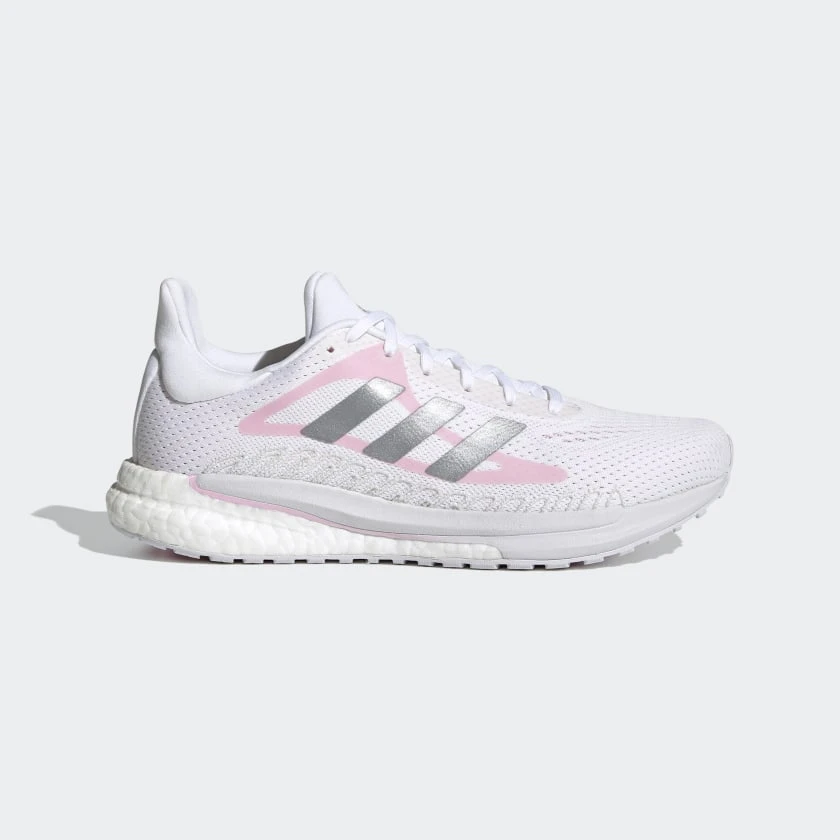 Adidas Women's Solar Glide Running Shoes - Cloud White/Silver Metallic/Fresh Candy - Regular (B) 1 Adidas Women's Solar Glide Running Shoes - Cloud White/Silver Metallic/Fresh Candy - Regular (B)