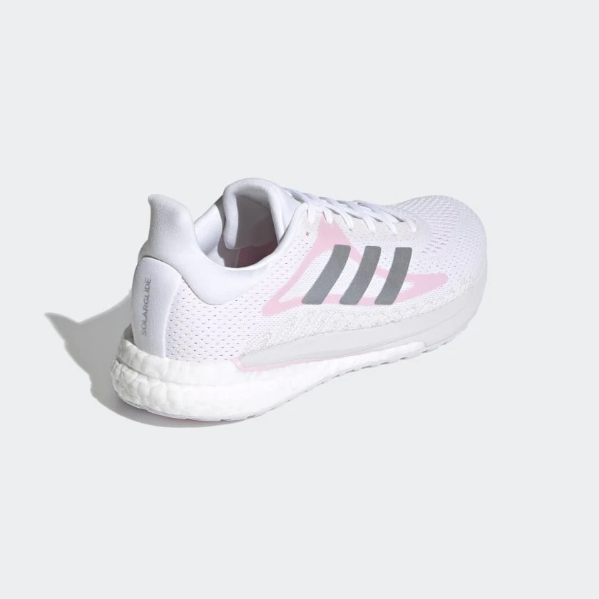 Adidas Women's Solar Glide Running Shoes - Cloud White/Silver Metallic/Fresh Candy - Regular (B) 3 Adidas Women's Solar Glide Running Shoes - Cloud White/Silver Metallic/Fresh Candy - Regular (B)
