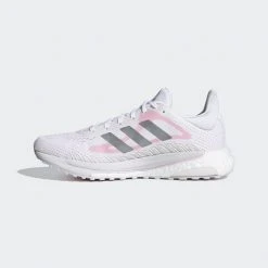Adidas Women's Solar Glide Running Shoes - Cloud White/Silver Metallic/Fresh Candy - Regular (B) 11 Adidas Women's Solar Glide Running Shoes - Cloud White/Silver Metallic/Fresh Candy - Regular (B)