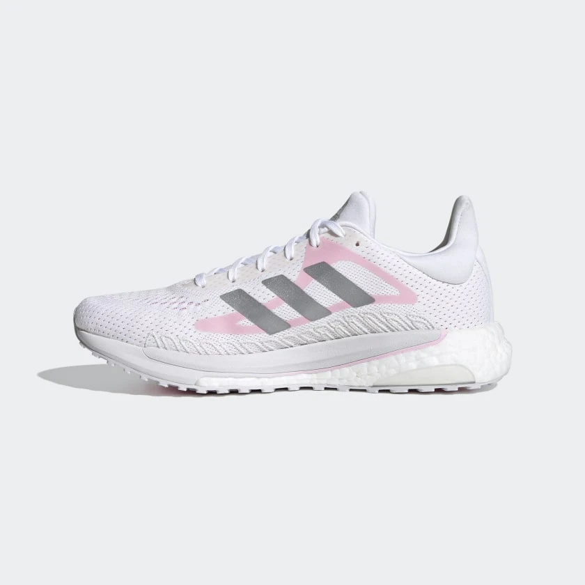 Adidas Women's Solar Glide Running Shoes - Cloud White/Silver Metallic/Fresh Candy - Regular (B) 4 Adidas Women's Solar Glide Running Shoes - Cloud White/Silver Metallic/Fresh Candy - Regular (B)