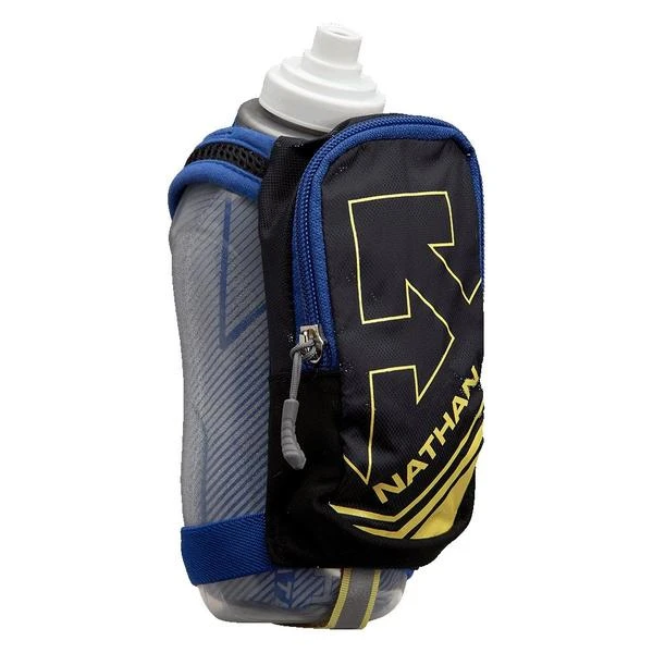 Nathan Hydration, Belts, And Waterbottles SpeedDraw Plus Insulated Flask - Black/Deep Ultramarine/Limelight 1 Nathan Hydration, Belts, And Waterbottles SpeedDraw Plus Insulated Flask - Black/Deep Ultramarine/Limelight