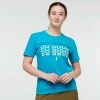 Cotopaxi Women's Do Good Repeat T-Shirt - Mineral Blue Tops