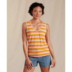 Toad And Co Women's Grom Tank - Begonia Ombre Stripe
