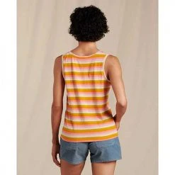 Toad And Co Women's Grom Tank - Begonia Ombre Stripe