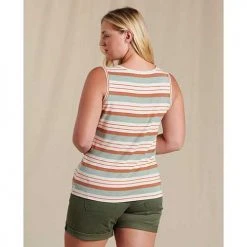 Toad And Co Women's Grom Tank Top - Salt 70s Stripe