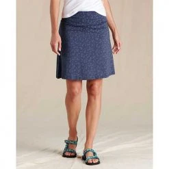 Toad And Co Women's Chaka Skirt - Tru Navy Butterfly Print Dresses & Skirts