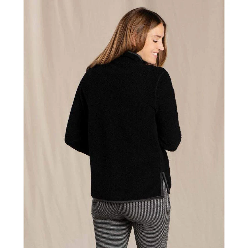 Toad And Co Women's Telluride Sherpa Pullover - Black Tops 2 Toad And Co Women's Telluride Sherpa Pullover - Black Tops