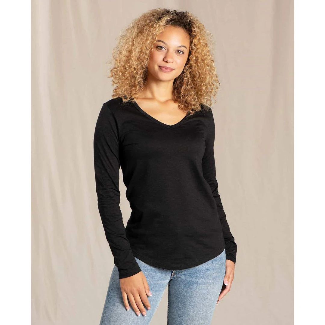 Toad And Co Women's Marley II Long Sleeve Tee - Black Tops 1 Toad And Co Women's Marley II Long Sleeve Tee - Black Tops