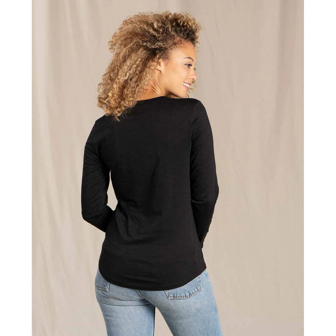 Toad And Co Women's Marley II Long Sleeve Tee - Black Tops 2 Toad And Co Women's Marley II Long Sleeve Tee - Black Tops