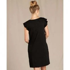 Toad And Co Women's Rufflita Short Sleeve Dress - Black Dresses & Skirts