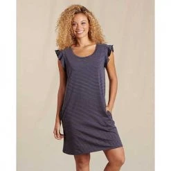 Toad And Co Dresses & Skirts Women's Rufflita Short Sleeve Dress - True Navy Stripe II