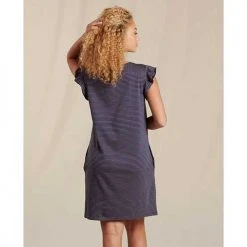 Toad And Co Dresses & Skirts Women's Rufflita Short Sleeve Dress - True Navy Stripe II